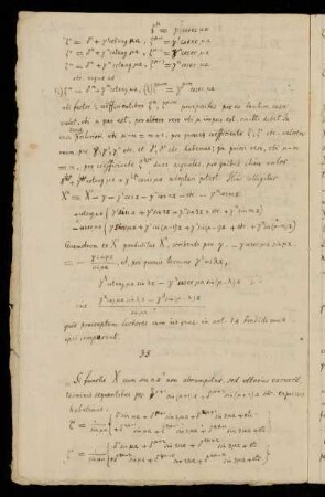 35 Si functio X cum sin nx non abrumpitur, sed ulterius excurrit, terminis sequentibus per [...]
