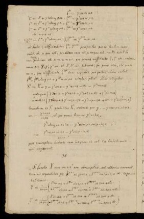 35 Si functio X cum sin nx non abrumpitur, sed ulterius excurrit, terminis sequentibus per [...]