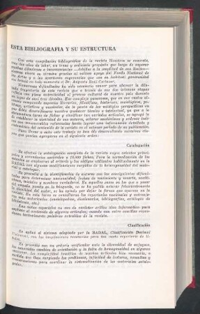 Esta bibliografía y su estructura