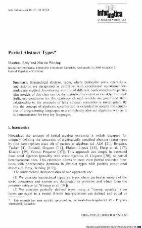 Partial abstract types