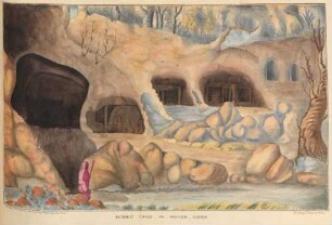 Buddhist caves in Pandow. - Durreh