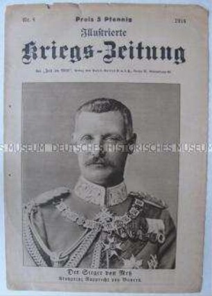 "Illustrierte Kriegs-Zeitung" mit einem Porträt von Kronprinz Ruprecht von Bayern