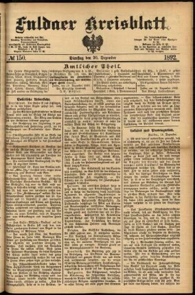 Ausgabe vom Dienstag, den 20. Dezember 1892.