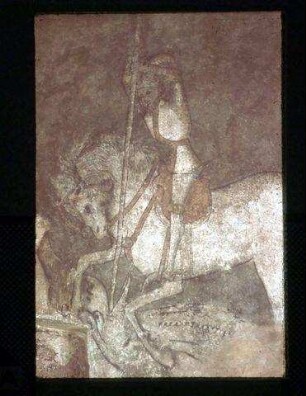 Die heilige Margarethe und der heilige Georg im Kampf mit dem Drachen
