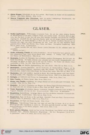 Gläser (Nr. 83-156)