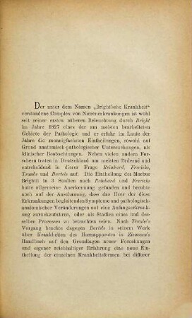 Ueber einen Fall von Granularatrophie der Niere