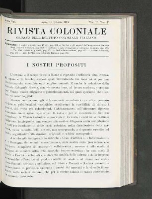 I Nostri Propositi.