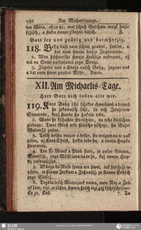 XII. Am Michaelis-Tage