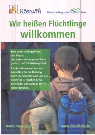 Wir heißen Flüchtlinge willkommen
