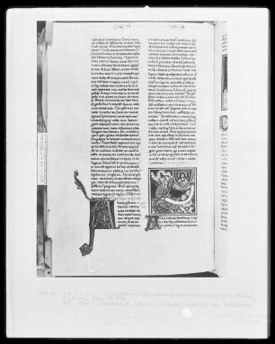 Heisterbacher Bibel — Berufung des Propheten Habakuk, Folio 381verso