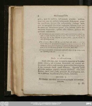 Sectio I. Generales Pignoris Notiones Eiusque Divisiones Sistens.