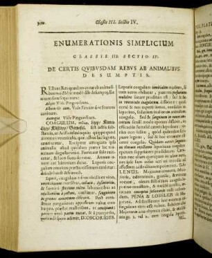 Sectio IV. De Certis Quibusdam Rebus Ab Animalibus Desumptis.
