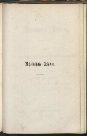 Rheinische Lieder : der heiligen Elisabeth von Thüringen gewidmet