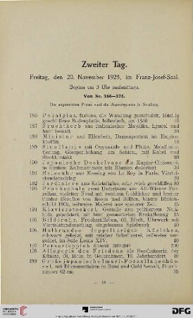 Zweiter Tag (Nr. 186-375)