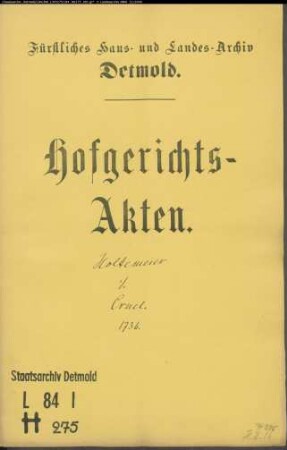Holtemeyer, Hans Henrich gegen Cruel im Klüt - Verzinsung eines Kapitals