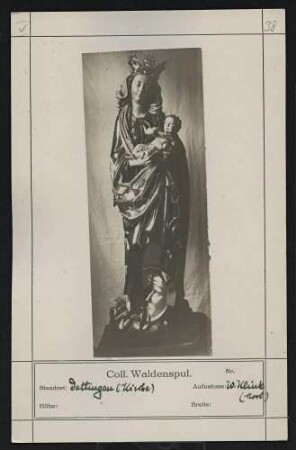 Muttergottes Standort: Dettingen (Kirche)