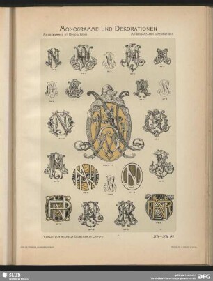 Dekorationen [Allgemein], Alliance-Monogramme