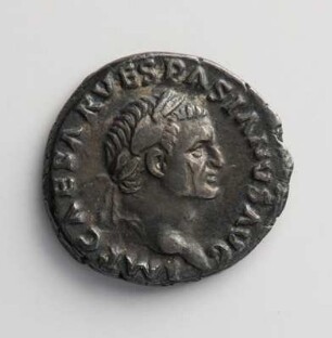 Denar des Vespasian mit Darstellung der Pax