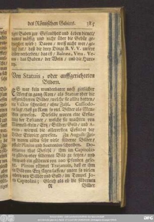 Von Statuis, oder auffgerichteten Bildern.