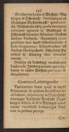 Comites Leiningenses