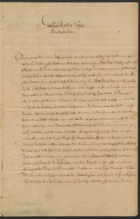 Brief an Friedrich I, Herzog von Sachsen-Gotha und Altenburg : 27.12.1687