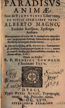 Paradisus animae