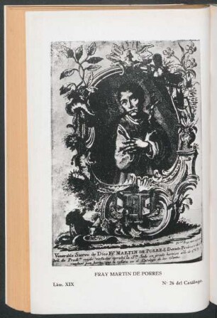 Lám. XIX: "Fray Martin de Porres", No. 26 del catálogo