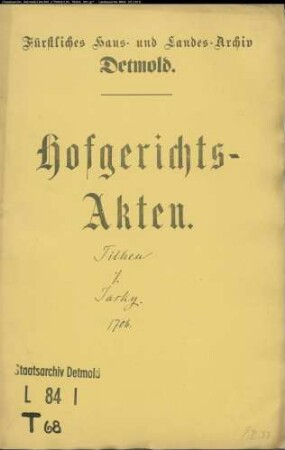 Tilhen, Martin Henrich zu Vlotho gegen Hermann Henrich Jasky in Lage - Schuldforderung