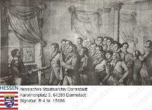 Kassel, 1830 September 15 / Kurfürst Wilhelm II. nimmt eine Petition von Kasseler Bürgern ('Sturmpetition') entgegen