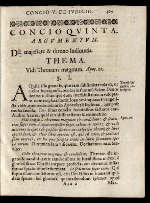 Concio Quinta.