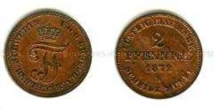 Mecklenburg-Schwerin, 2 Pfennig