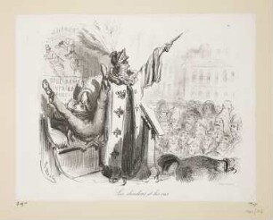 Les dinodons et les oies, Blatt 14 der Folge "La Ménagerie Parisienne"