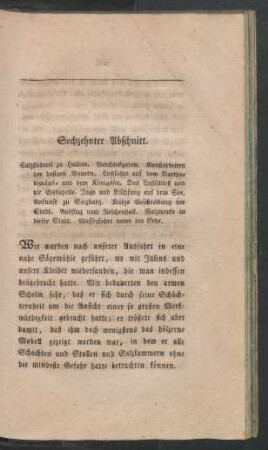 Sechzehnter Abschnitt.