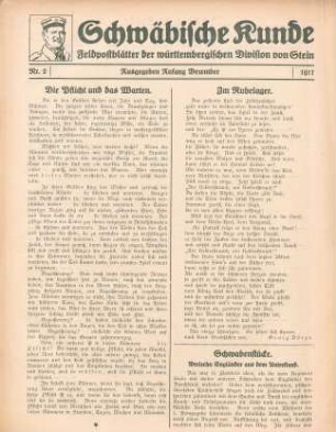 2.1917: Schwäbische Kunde