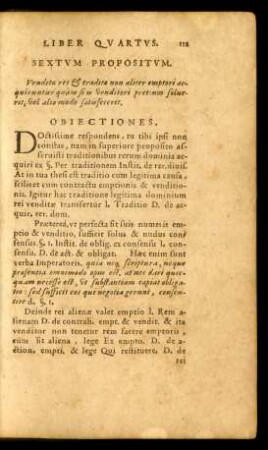 Sextum Propositum.