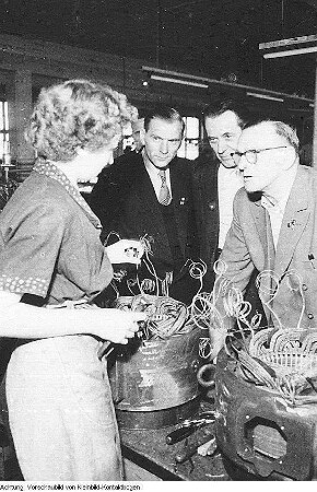 Dresden, Niedersedlitz. VEB Sachsenwerk Niedersedlitz, November 1953