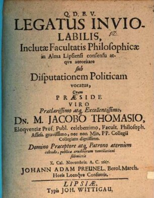 Legatus Inviolabilis