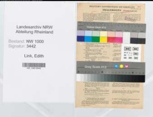 Entnazifizierung Edith Link, geb. 12.03.1906 (Sekretaerin)