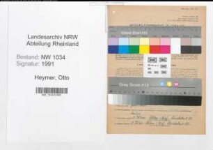 Entnazifizierung Otto Heymer , geb. 29.09.1903 (Oberst)