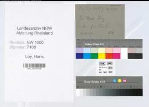 Entnazifizierung Hans Loy, geb. 30.12.1915 ()