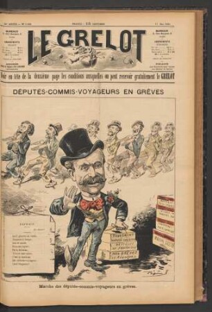 Députés-commis-voyageurs en grêves