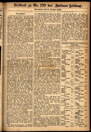 Ausgabe vom Samstag, den 06. Oktober 1883.