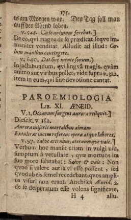 Paroemiologia Lib. XI. Aeneid.
