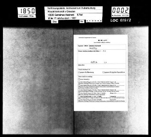 Gesandtschaftliche Korrespondenz aus Sankt Petersburg