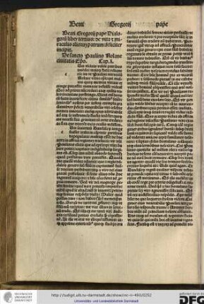 Beati Gregorii pape Dialogorum liber tertius, de vita et miraculis aliorum patrum feliciter incipit.