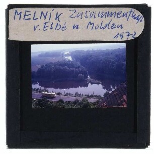 Melnik, Zusammenfluss Moldau und Elbe