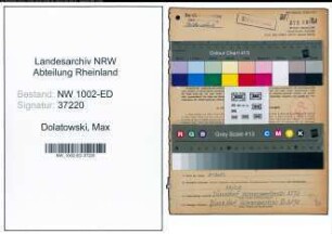 Entnazifizierung Max Dolatowski, geb. 29.08.1890 (Lehrer)