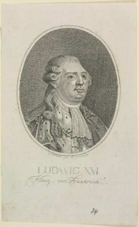 Bildnis von Ludwig XVI., König von Frankreich