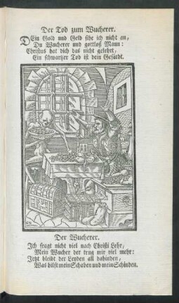 Der Tod zum Wucherer
