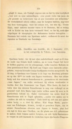 XXX. Dezelfden aan dezelfde, dd. 3 September 1677, in het oorlogschip de Veluwe, voor Samarang